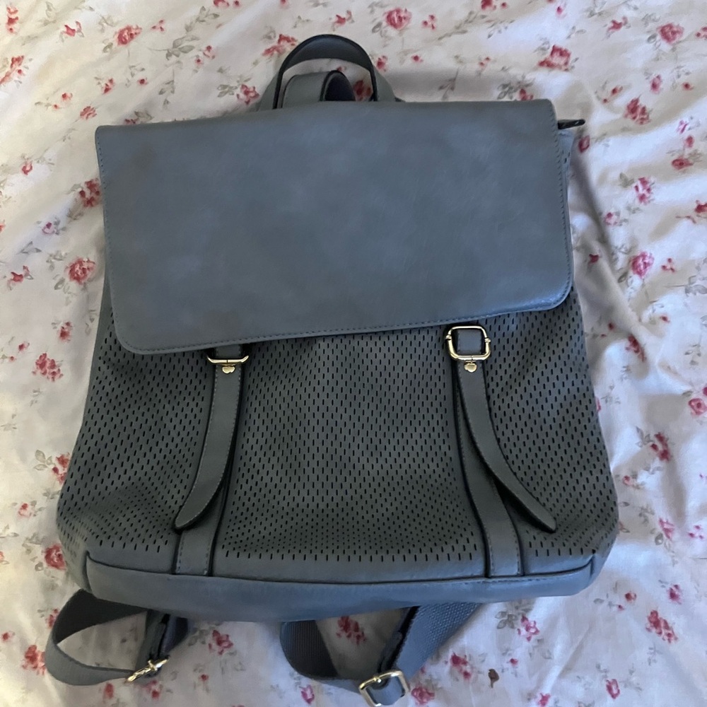 grey mini backpack
